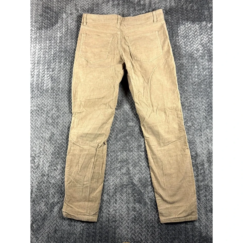 Under 510 Corduroy Pants Mens 28/26 Beige Cotton Stretch Straight Leg Pockets
